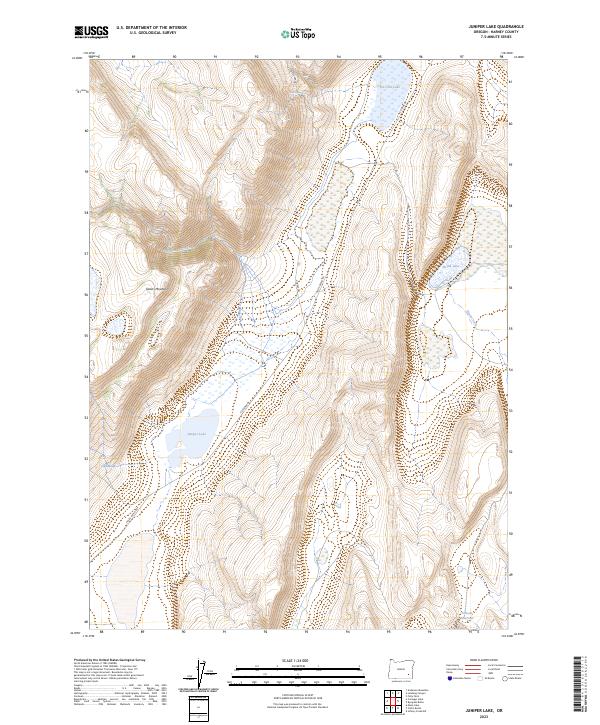 US Topo 7.5-minute map for Juniper Lake OR