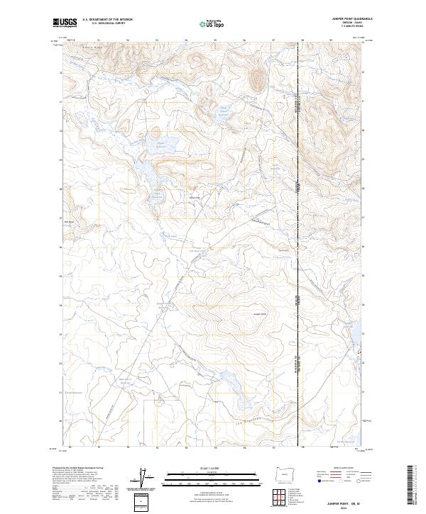 US Topo 7.5-minute map for Juniper Point ORID