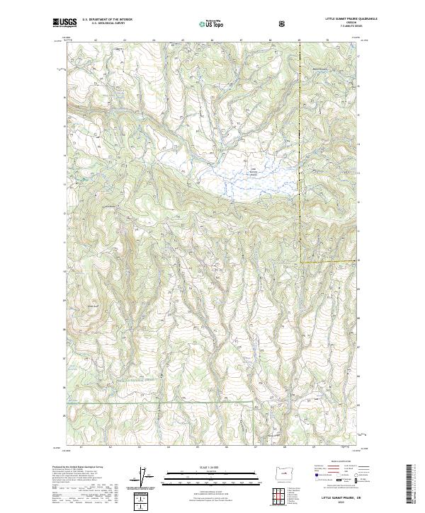 US Topo 7.5-minute map for Little Summit Prairie OR