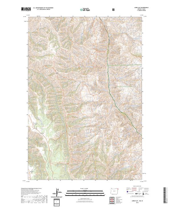 US Topo 7.5-minute map for Lord Flat ORID