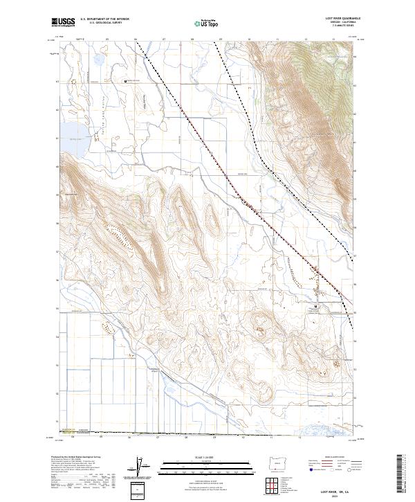US Topo 7.5-minute map for Lost River ORCA