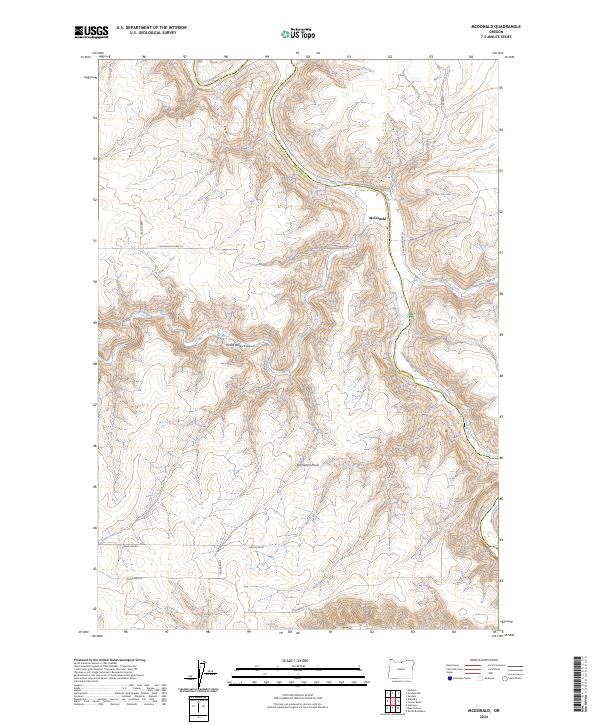 US Topo 7.5-minute map for McDonald OR