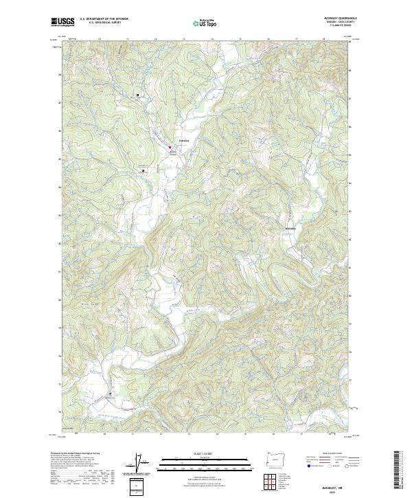 US Topo 7.5-minute map for McKinley OR