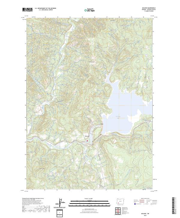 US Topo 7.5-minute map for McLeod OR