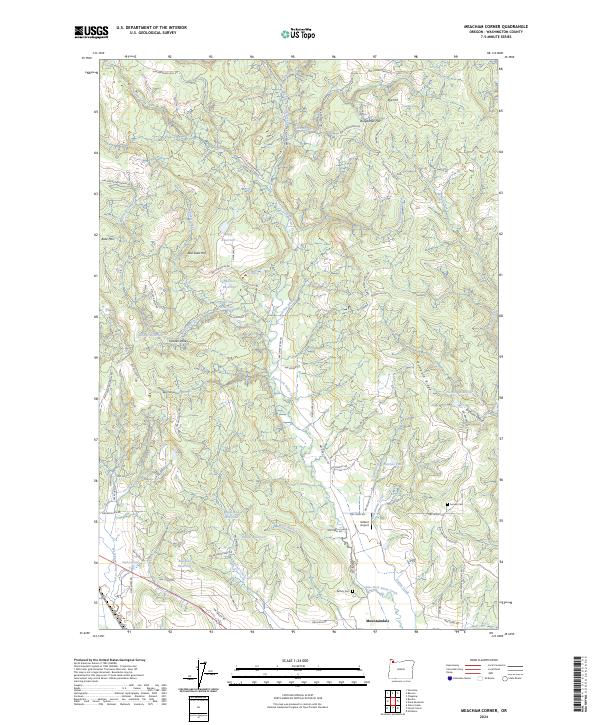US Topo 7.5-minute map for Meacham Corner OR