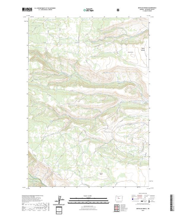 US Topo 7.5-minute map for Metolius Bench OR