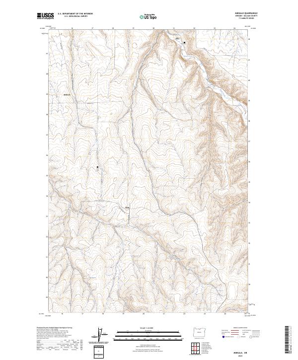 US Topo 7.5-minute map for Mikkalo OR
