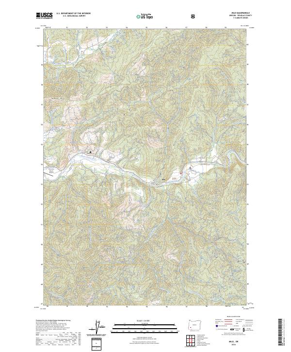 US Topo 7.5-minute map for Milo OR