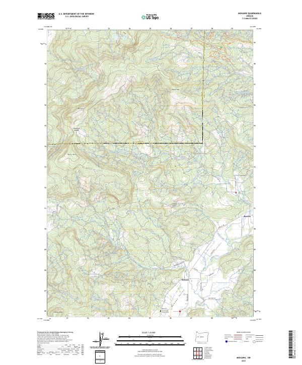 US Topo 7.5-minute map for Mohawk OR