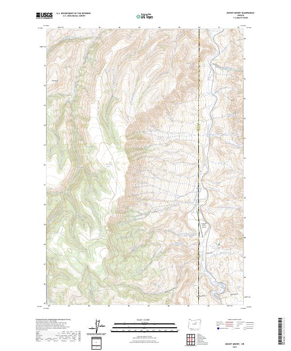 US Topo 7.5-minute map for Mount Misery OR