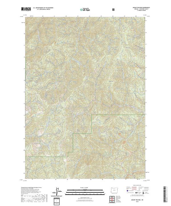 US Topo 7.5-minute map for Mount Peavine OR