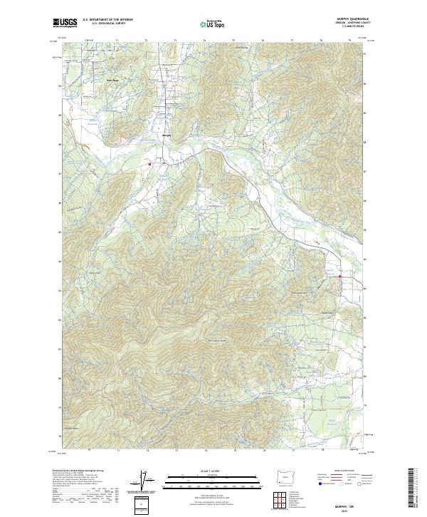Sam R. Murphy Map US Topo 7.5-minute map for Murphy OR – American Map Store