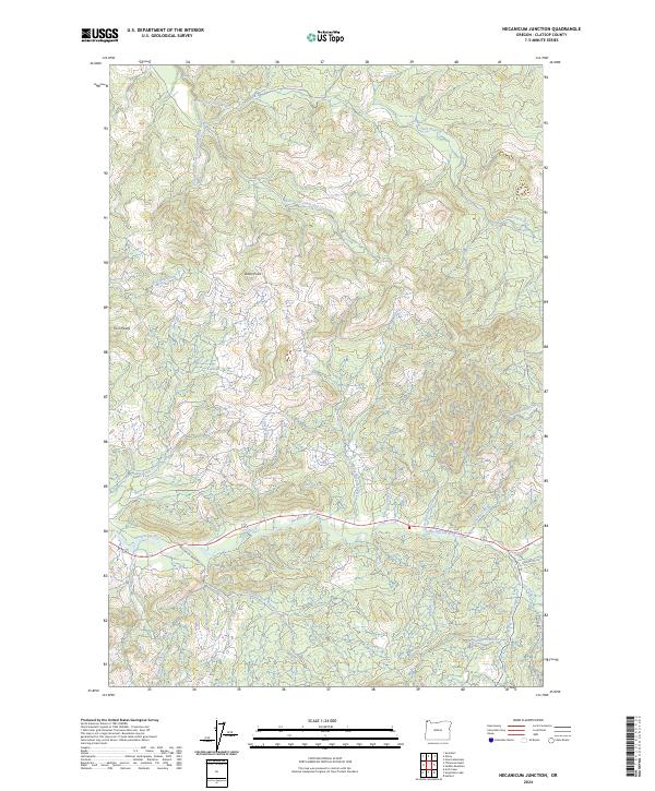 US Topo 7.5-minute map for Necanicum Junction OR