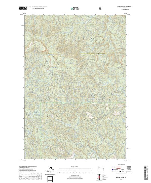 US Topo 7.5-minute map for Niagara Creek OR