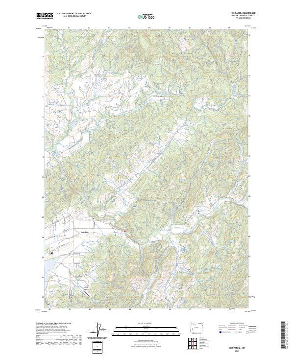 US Topo 7.5-minute map for Nonpareil OR