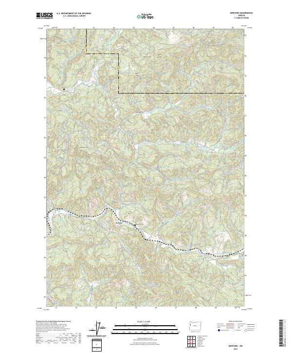 US Topo 7.5-minute map for Nortons OR