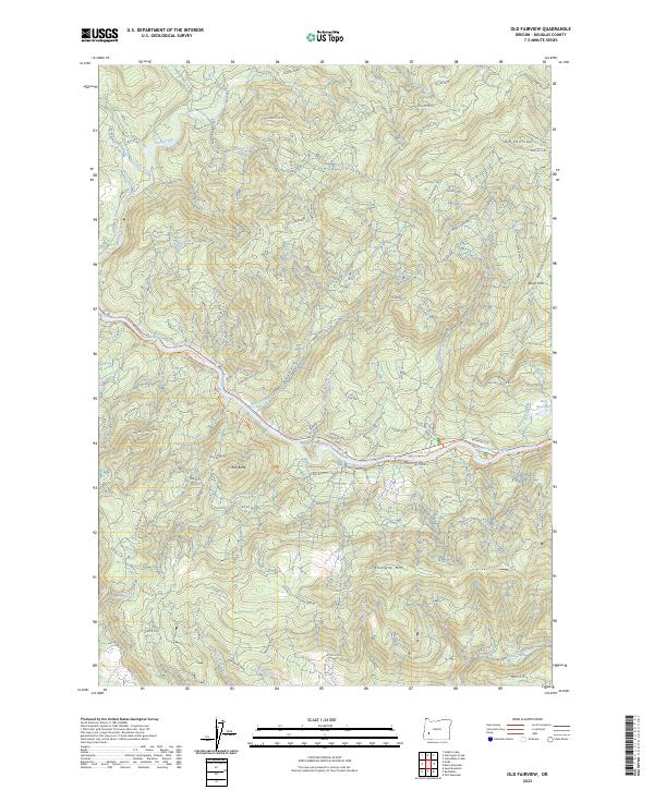US Topo 7.5-minute map for Old Fairview OR