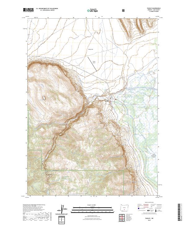 US Topo 7.5-minute map for Paisley OR