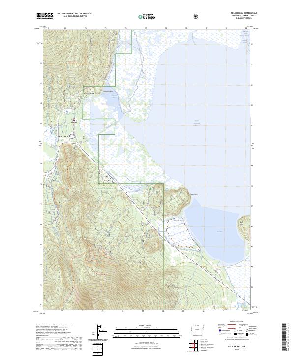 US Topo 7.5-minute map for Pelican Bay OR