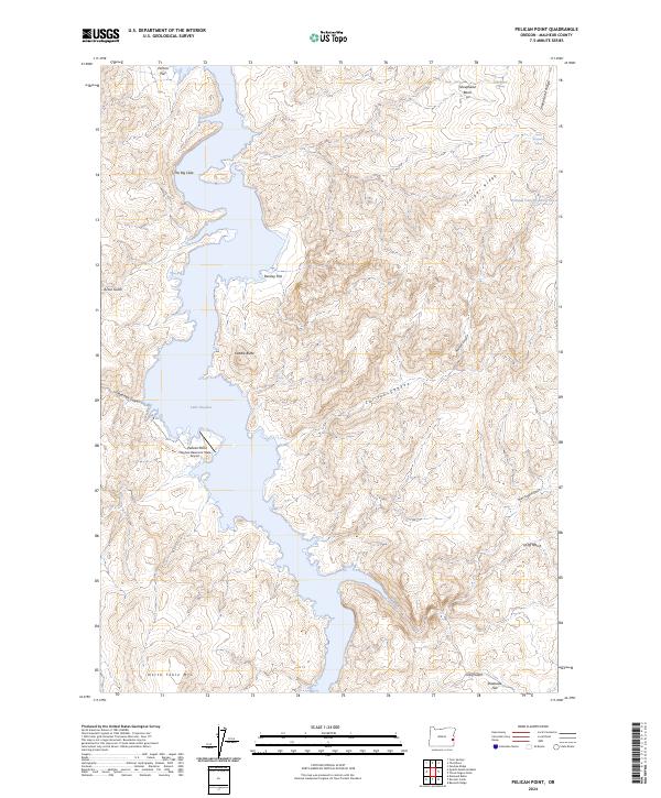 US Topo 7.5-minute map for Pelican Point OR