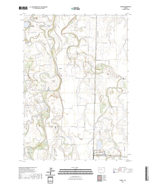 US Topo 7.5-minute map for Peoria OR