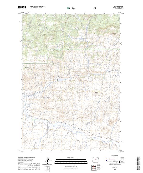 US Topo 7.5-minute map for Post OR