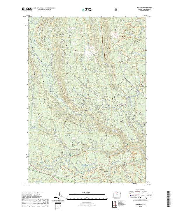 US Topo 7.5-minute map for Post Point OR