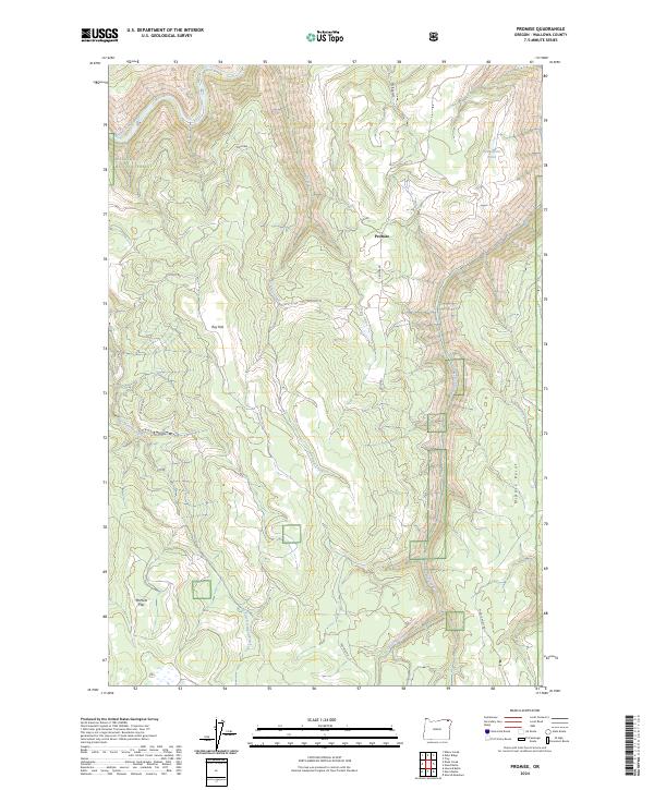 US Topo 7.5-minute map for Promise OR