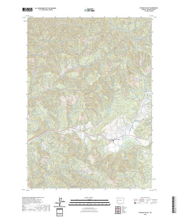 US Topo 7.5-minute map for Putnam Valley OR