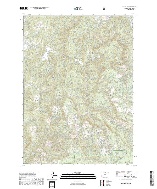 US Topo 7.5-minute map for Rasler Creek OR