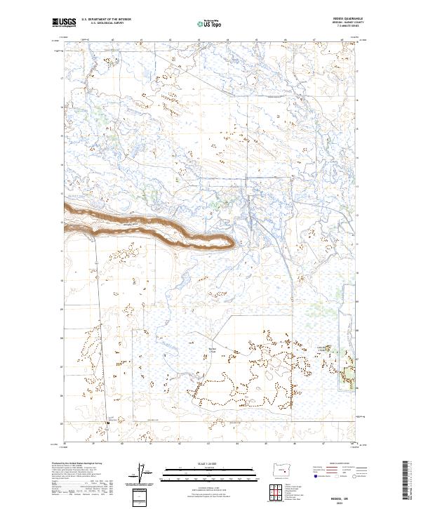 US Topo 7.5-minute map for Redess OR