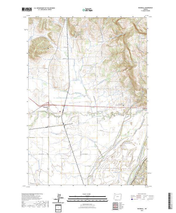 US Topo 7.5-minute map for Rickreall OR