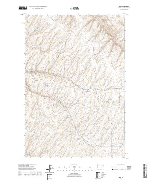 US Topo 7.5-minute map for Ring OR