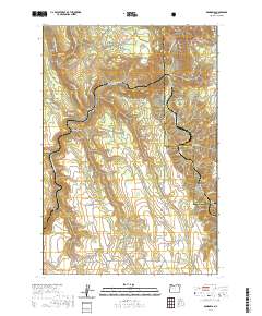 USGS US Topo 7.5-minute map for Rondowa OR 2020