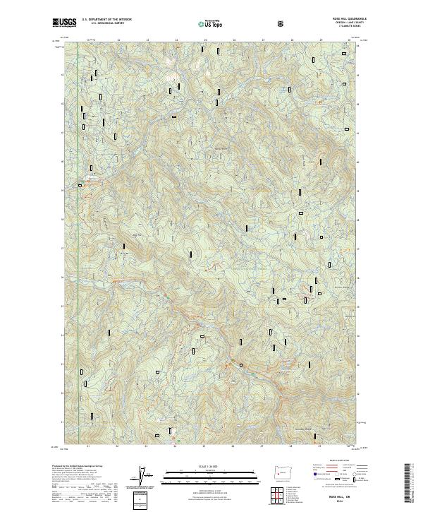 US Topo 7.5-minute map for Rose Hill OR