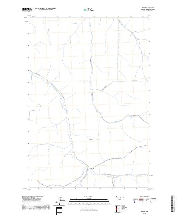 US Topo 7.5-minute map for Ruggs OR