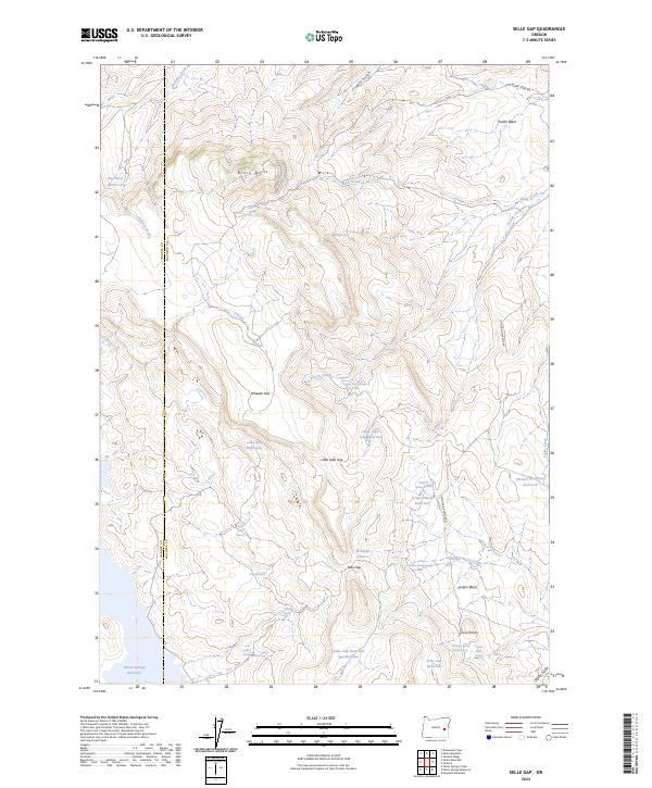 US Topo 7.5-minute map for Selle Gap OR