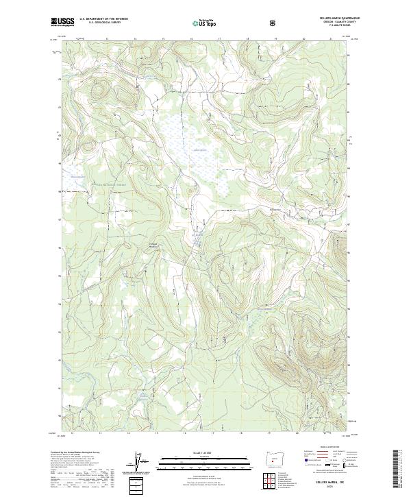 US Topo 7.5-minute map for Sellers Marsh OR