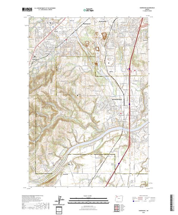 US Topo 7.5-minute map for Sherwood OR