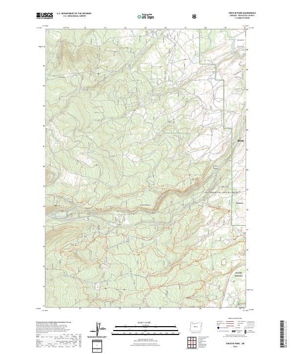 US Topo 7.5-minute map for Shevlin Park OR