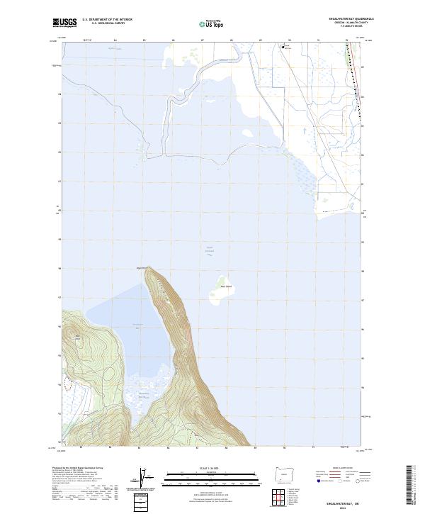 US Topo 7.5-minute map for Shoalwater Bay OR