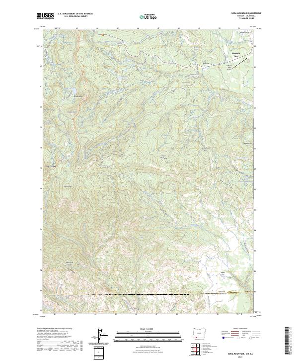 US Topo 7.5-minute map for Soda Mountain ORCA