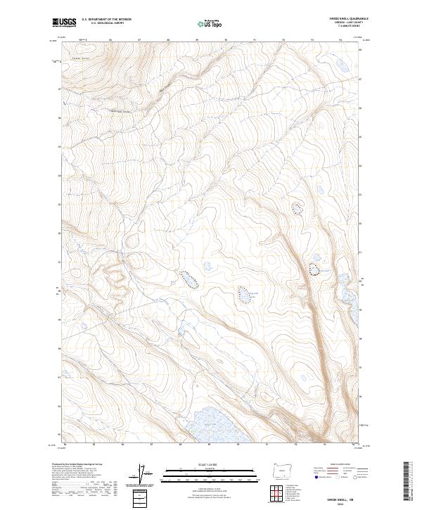 US Topo 7.5-minute map for Swede Knoll OR