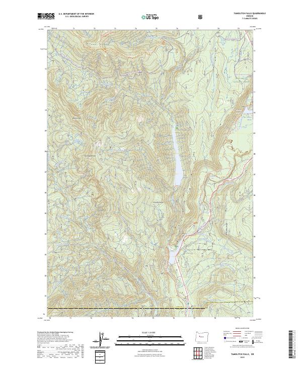 US Topo 7.5-minute map for Tamolitch Falls OR
