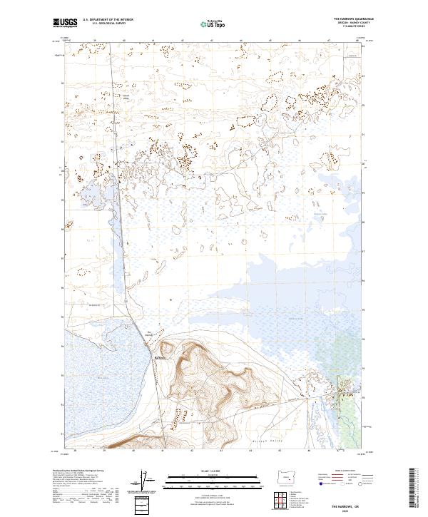 US Topo 7.5-minute map for The Narrows OR