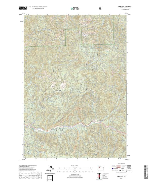 US Topo 7.5-minute map for Upper Soda OR