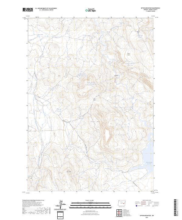 US Topo 7.5-minute map for Upton Mountain OR