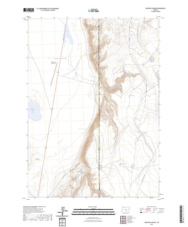 US Topo 7.5-minute map for Venator Canyon OR