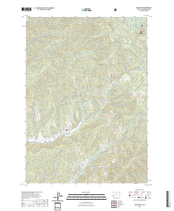 US Topo 7.5-minute map for White Rock OR