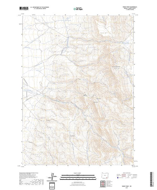 US Topo 7.5-minute map for Windy Point OR – American Map Store